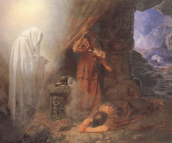 Edward Henry Corbould,RI,RWS Saul and the Witch of Endor (mk46) china oil painting image